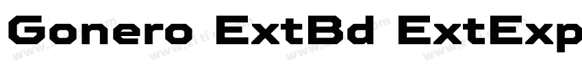 Gonero ExtBd ExtExp字体转换
